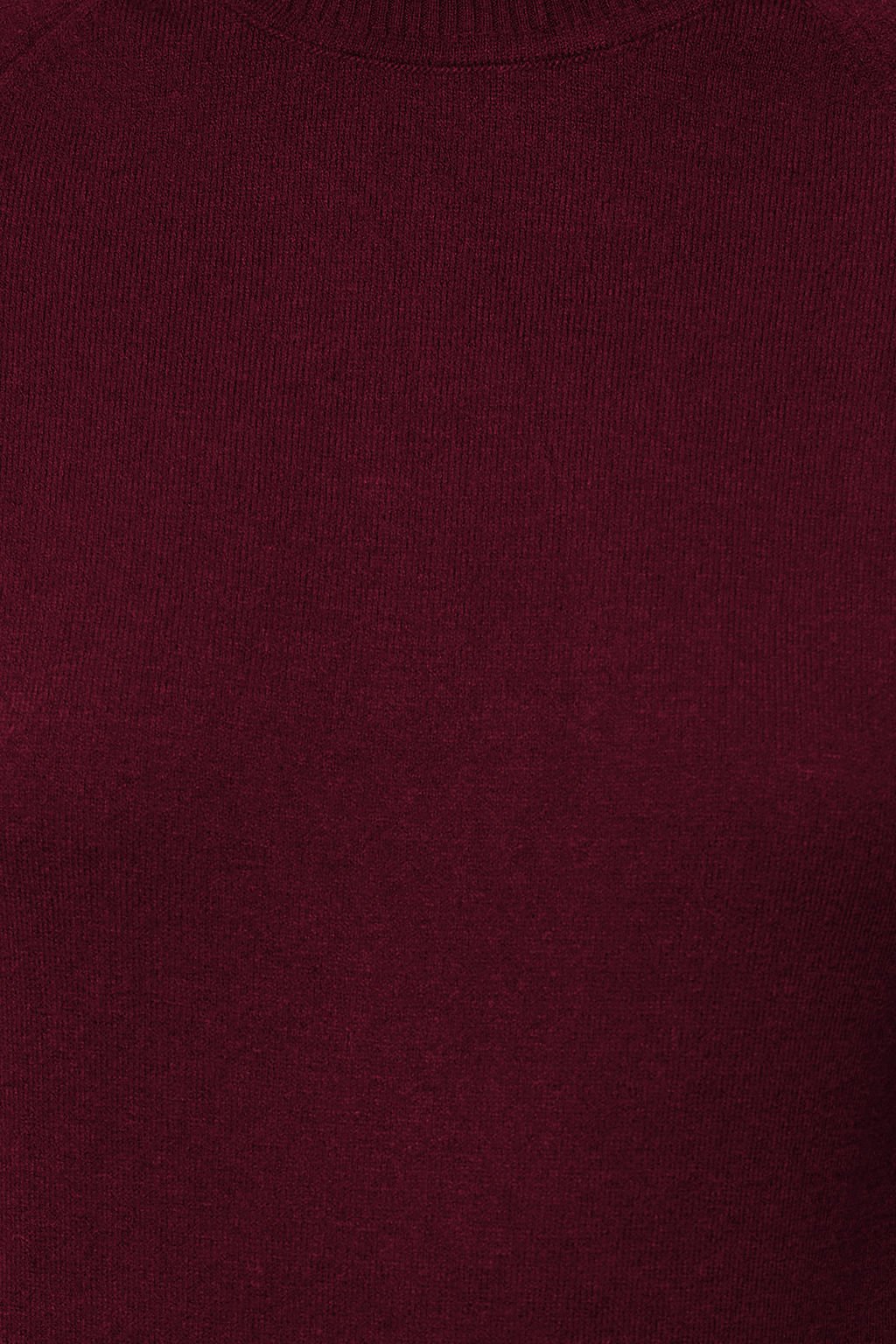 Bordo Merserize Gorunumlu Premium Iplik/Ozel Iplik Basic Ince Triko Bluz TWOAW24BZ00005