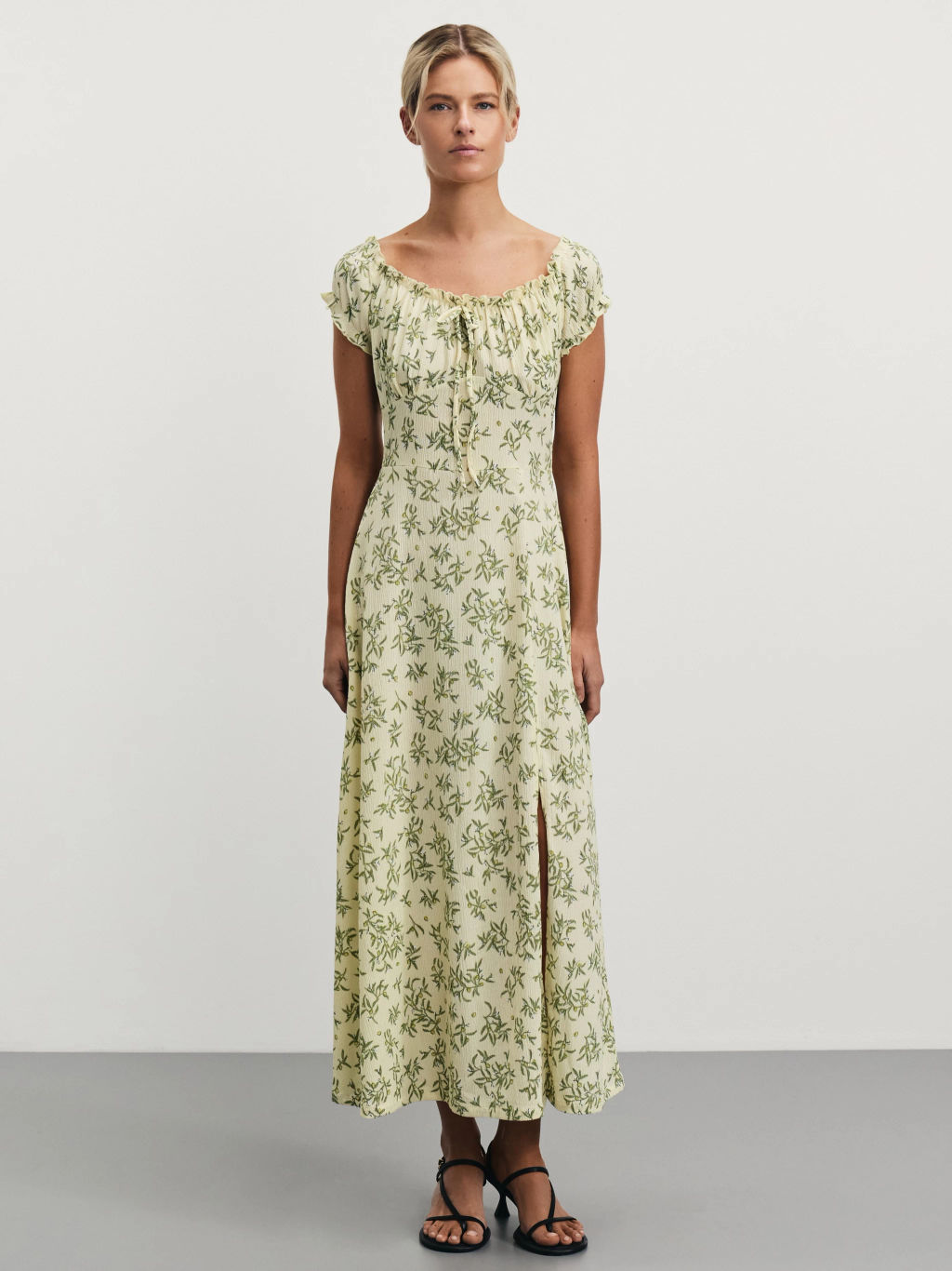 Платье миди с цветочным принтом / Zarina  фото 3