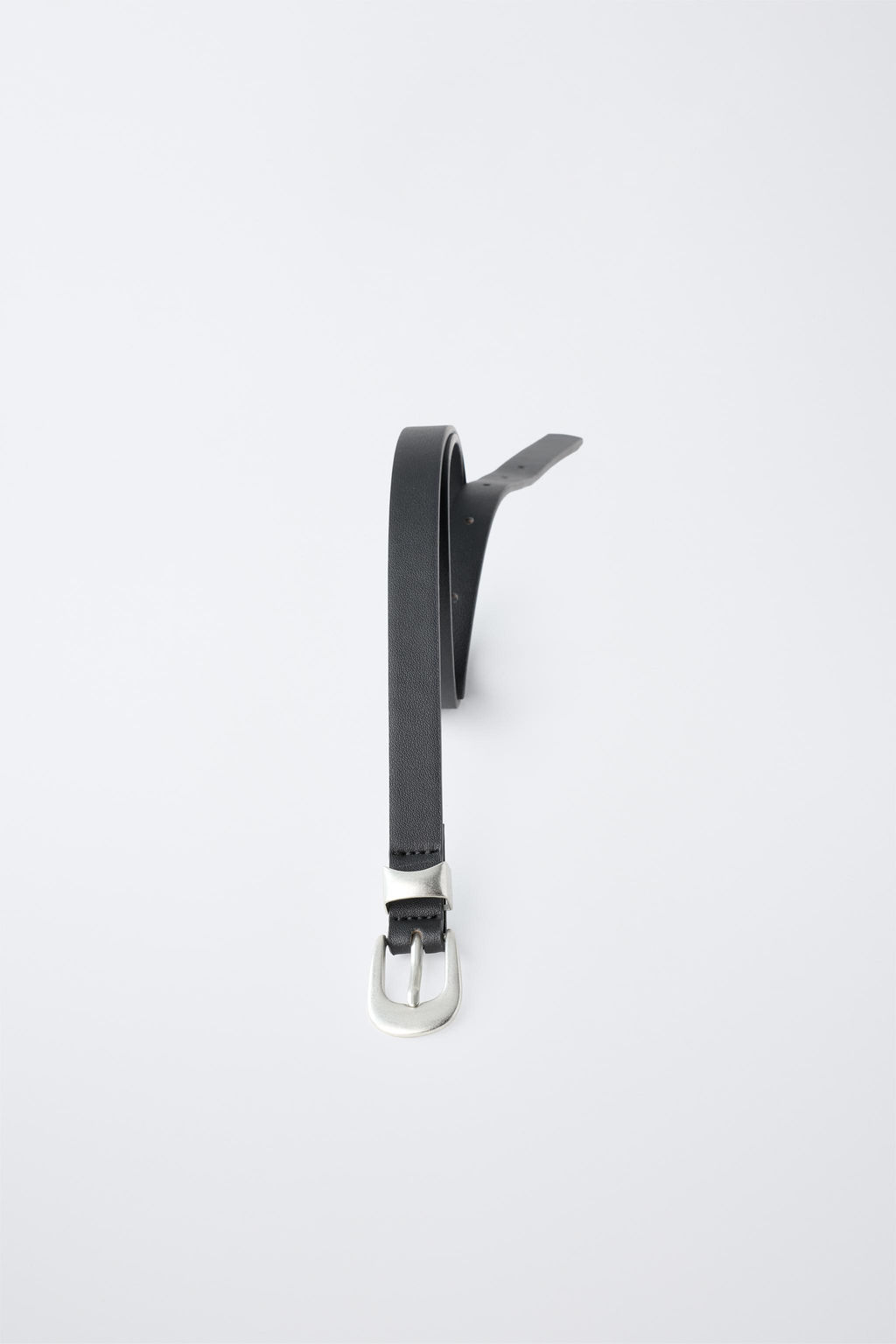 CINTUR?N EFECTO PIEL / Negro - Zara фото 4