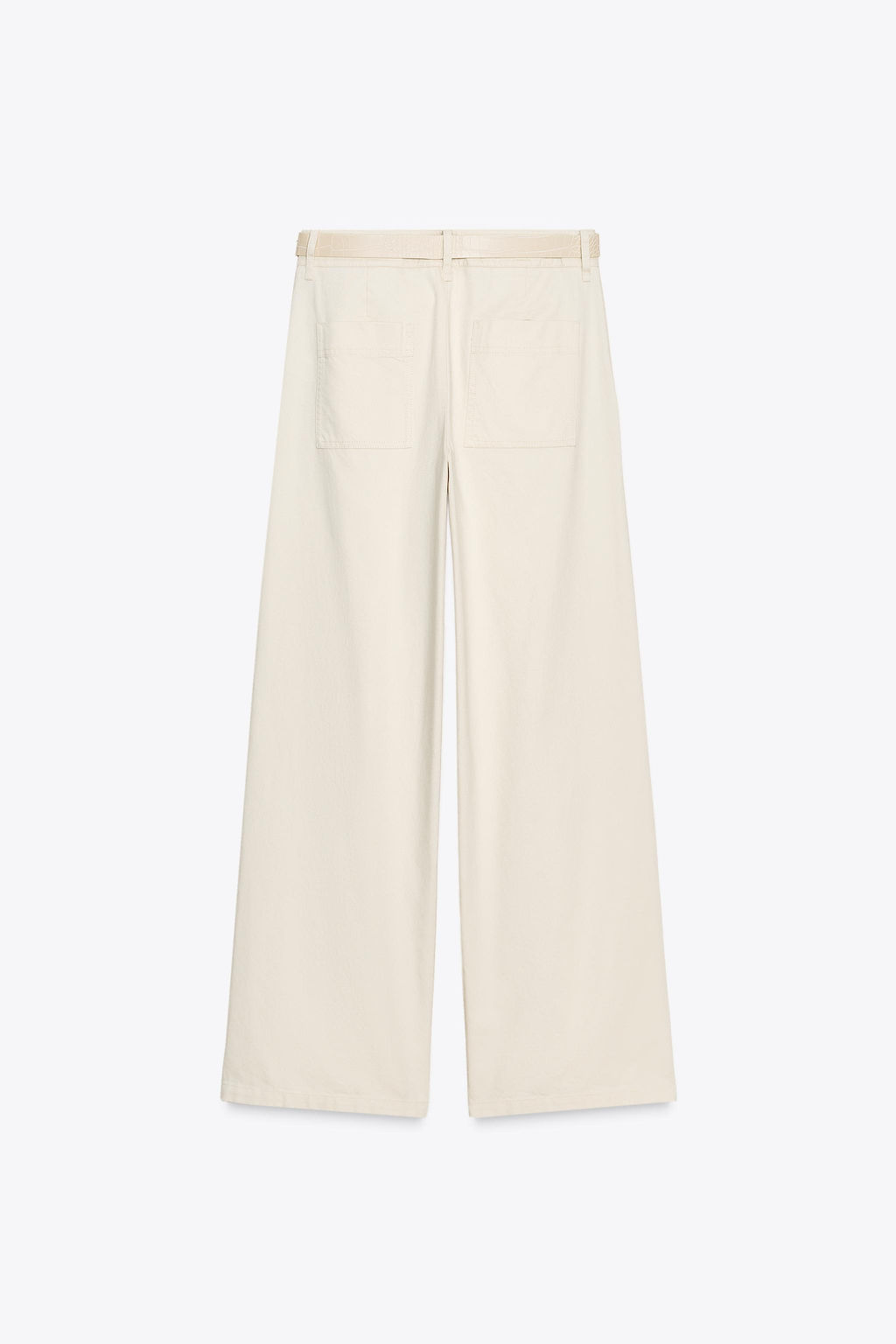 WIDE-LEG TROUSERS WITH BELT - Zara фото 7