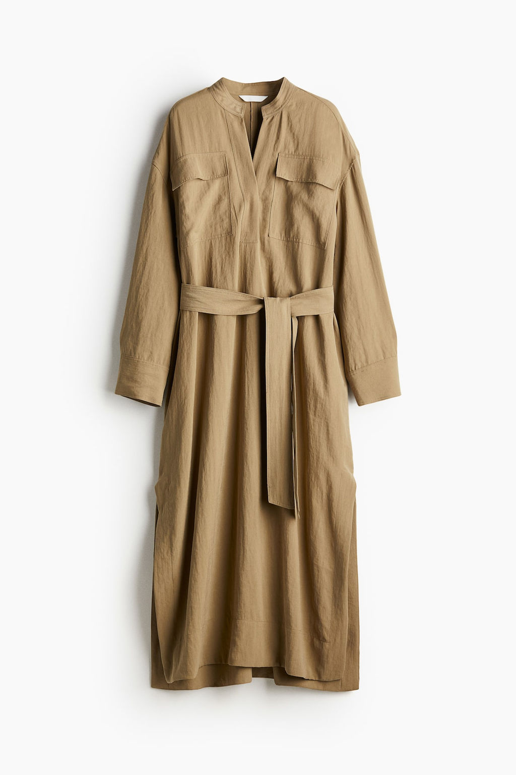 Vestido cargo con cinturon de anudar - H&m фото 7