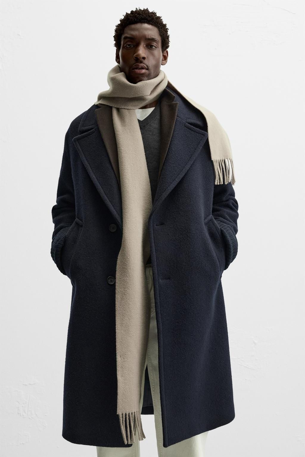 TEXTURED WOOL BLEND COAT - Zara фото 5