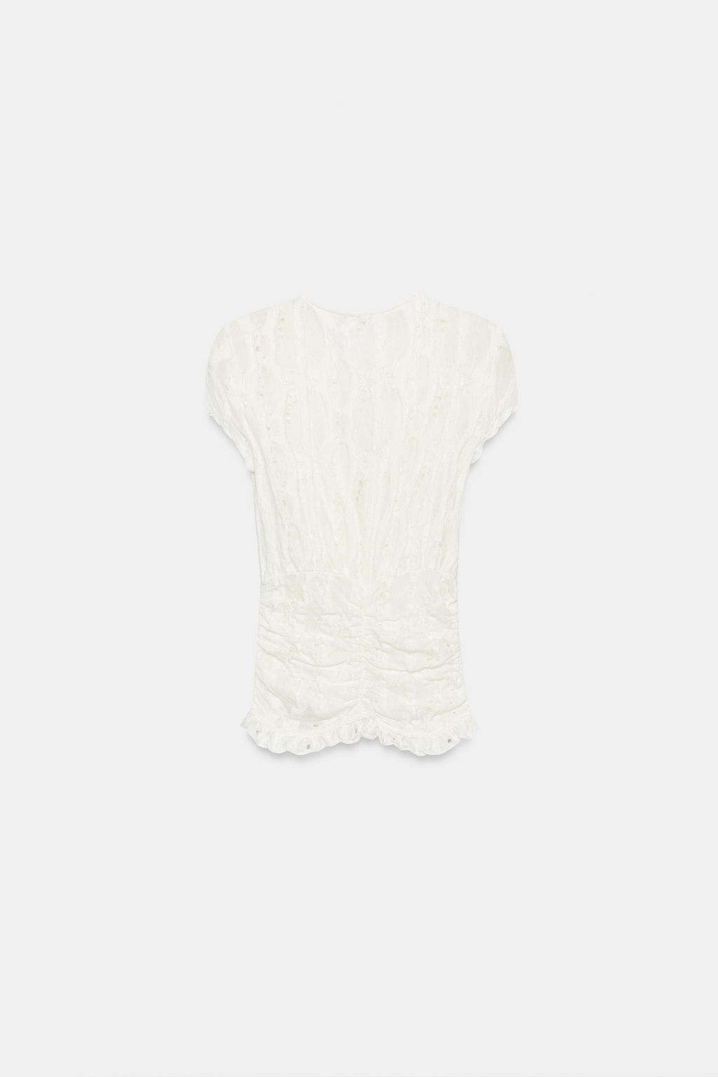 BLUSA ROTOS VOLANTES / Blanco roto - Zara фото 7