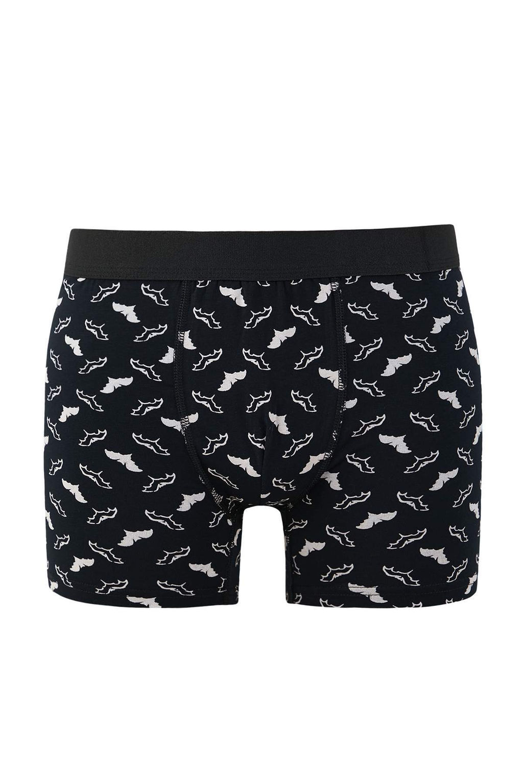 Siyah Desenli Pamuklu Likral? 3lu Boxer TMNAW26BX00000 - Trendyolmilla фото 2