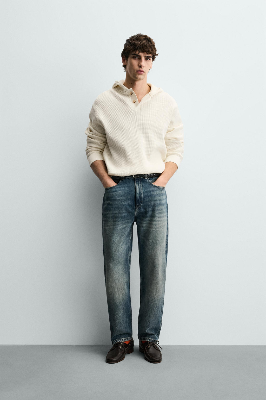WAFFLE-KNIT HOODIE - Zara фото 9