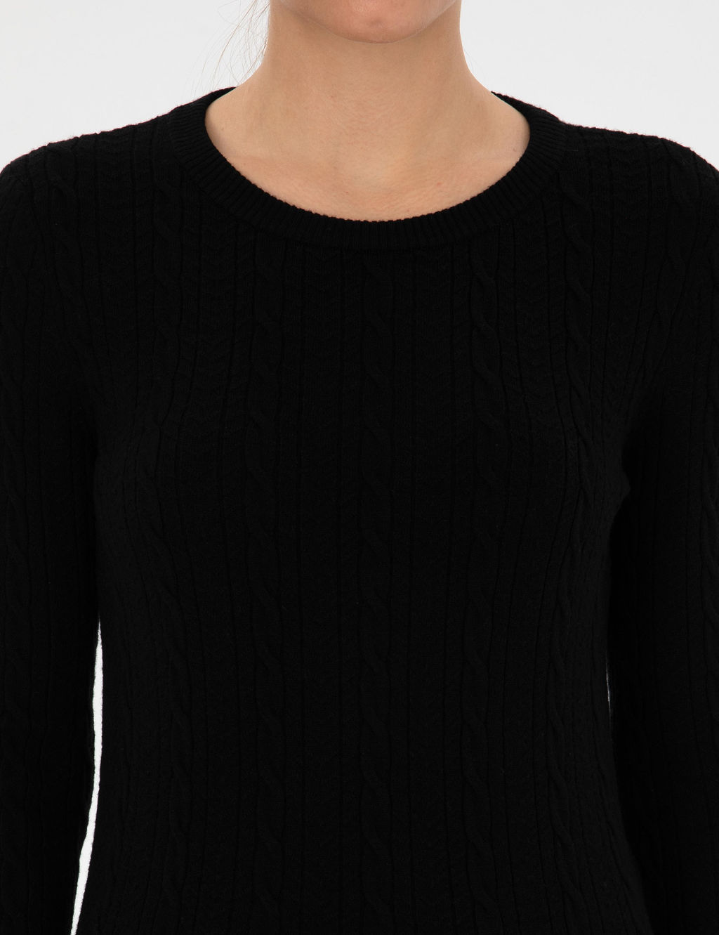 Siyah Ex. Slim Fit Kazak