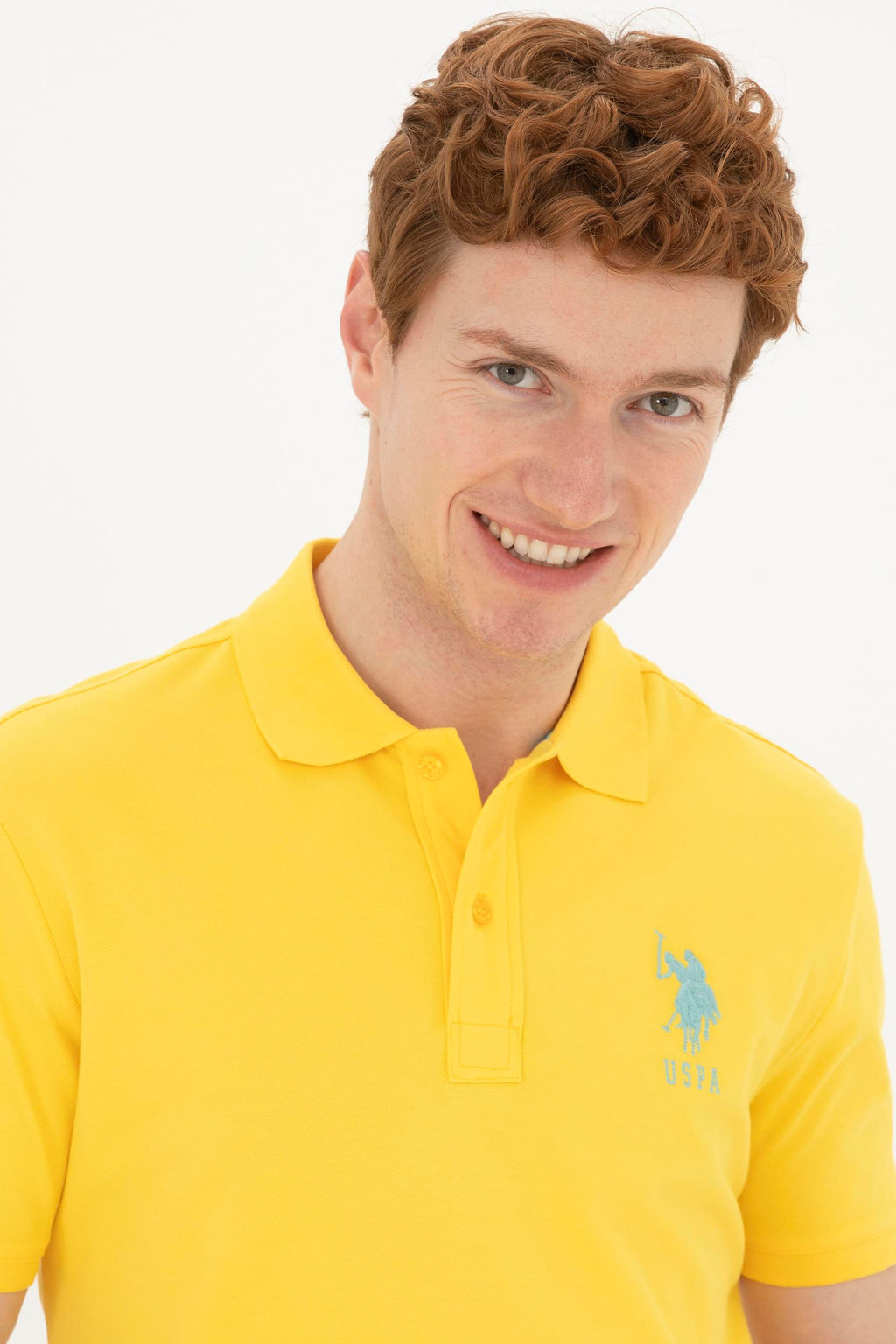 U. S. Polo Assn / Мужская желтая базовая футболка - U.s. polo assn фото 9