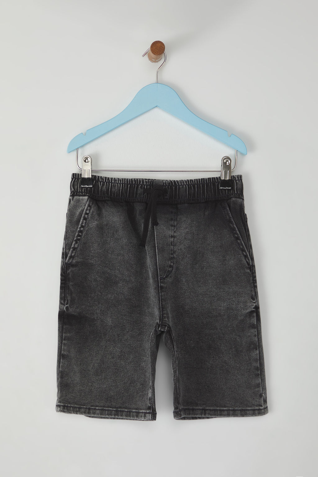 Ac?k Mavi Erkek Cocuk Pamuklu Cepli Lastikli Denim Sort & Bermuda TKDSS25SR00008 - Trendyolmilla фото 2