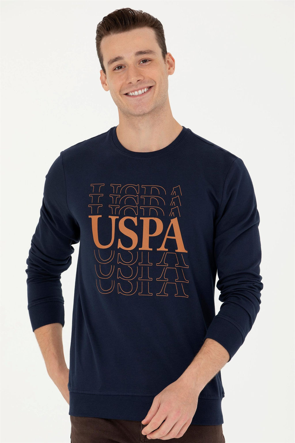 U. S. Polo Assn / Мужской темно-синий свитшот - U.s. polo assn фото 8