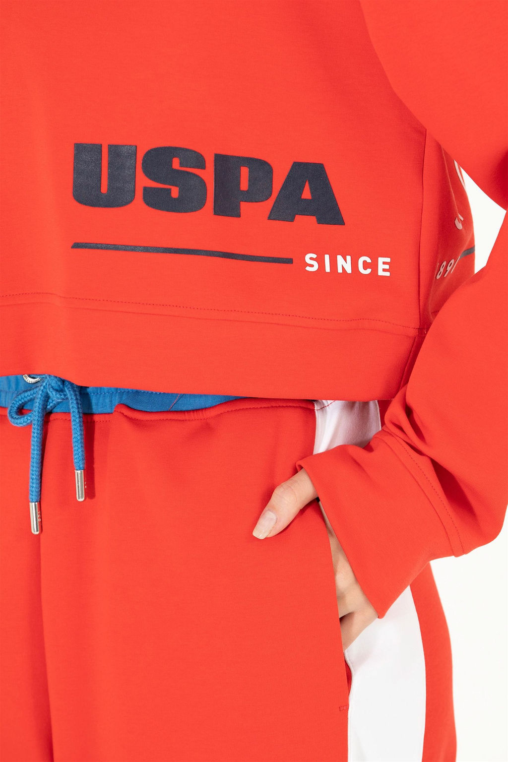 Женская красная толстовка с капюшоном Неожиданная скидка в корзине - U.s. polo assn фото 7