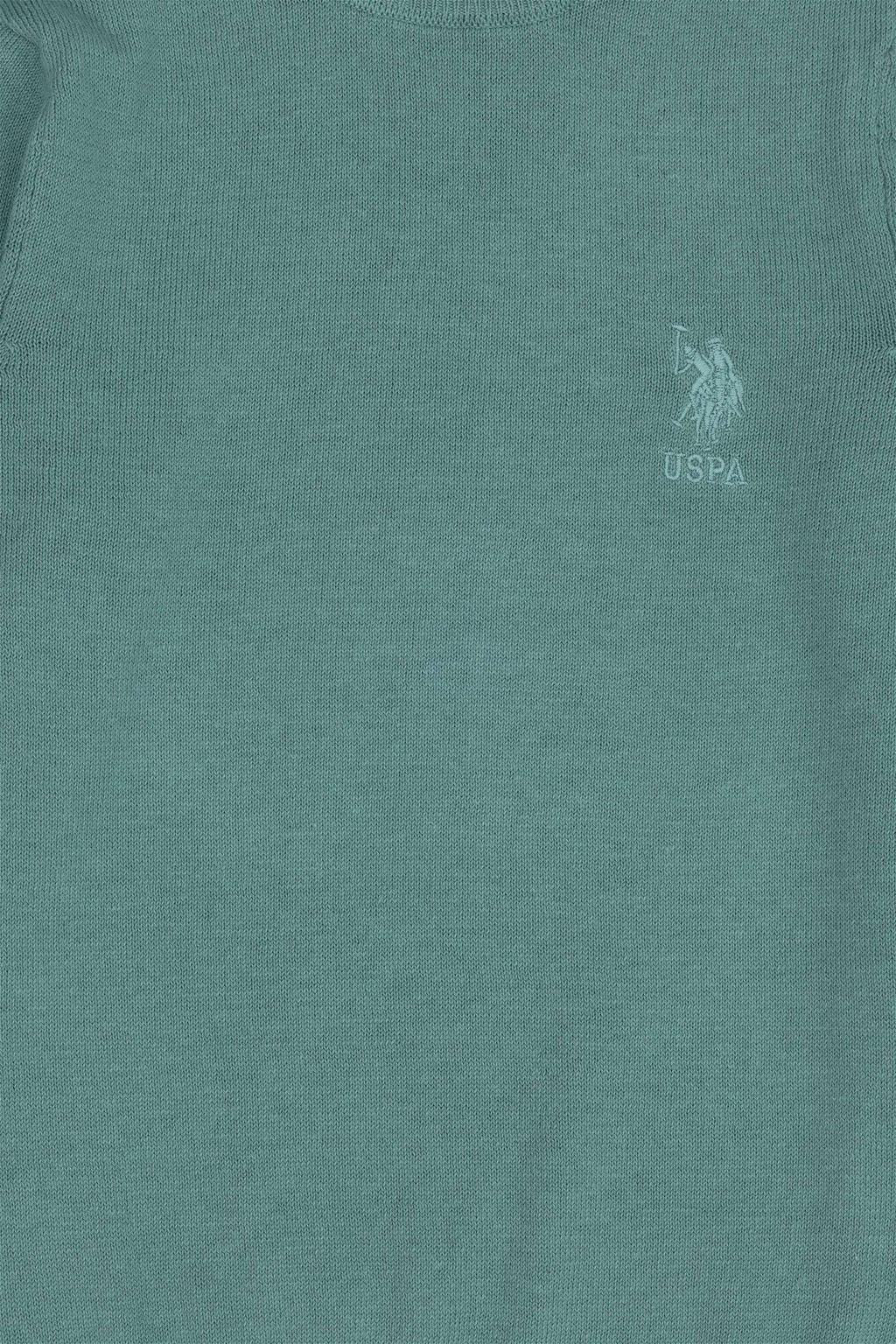 Базовый свитер мятного цвета для мальчика - U.s. polo assn фото 3