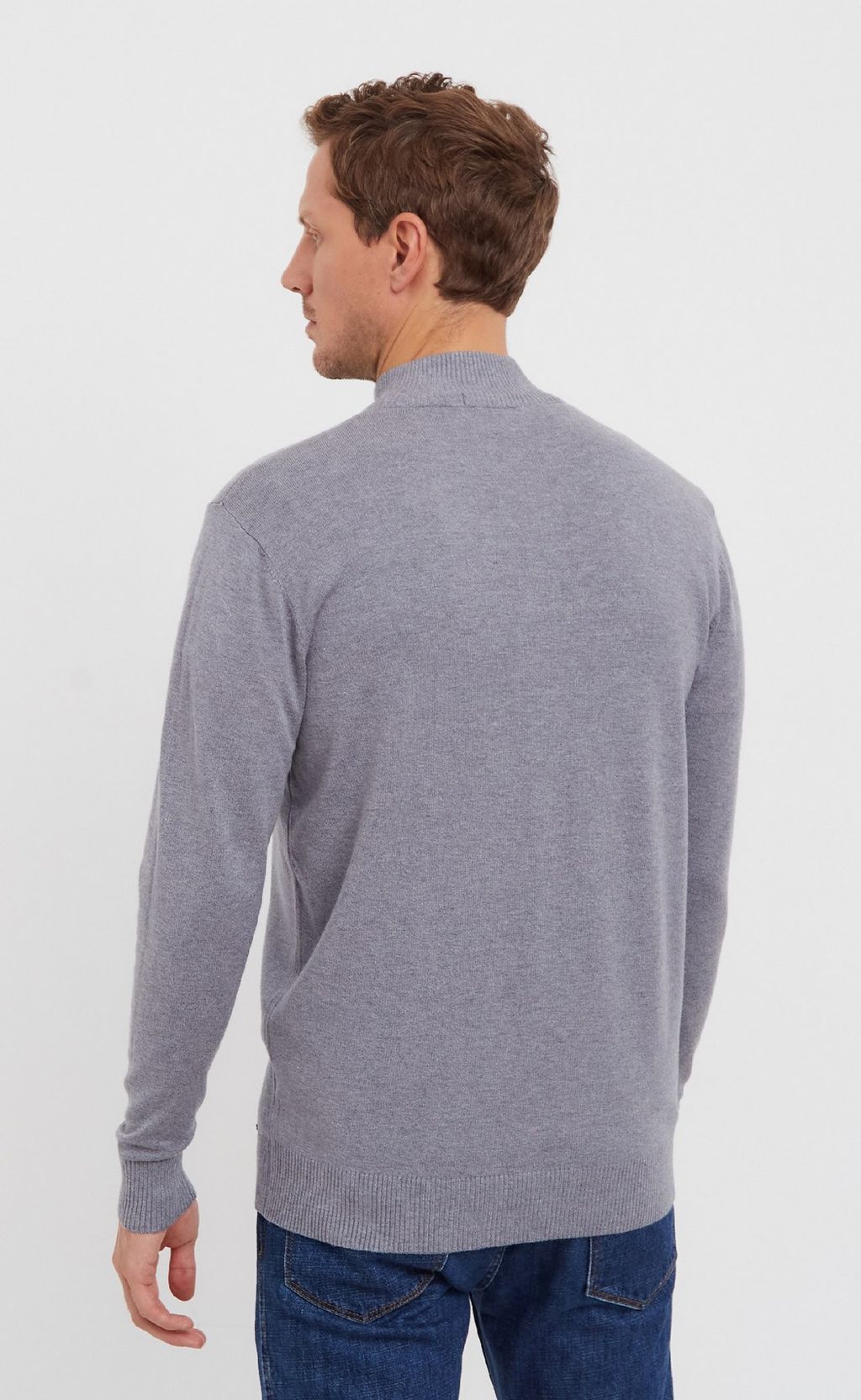 Джемпер F121-01-889 grey melange - Fine joyce фото 4