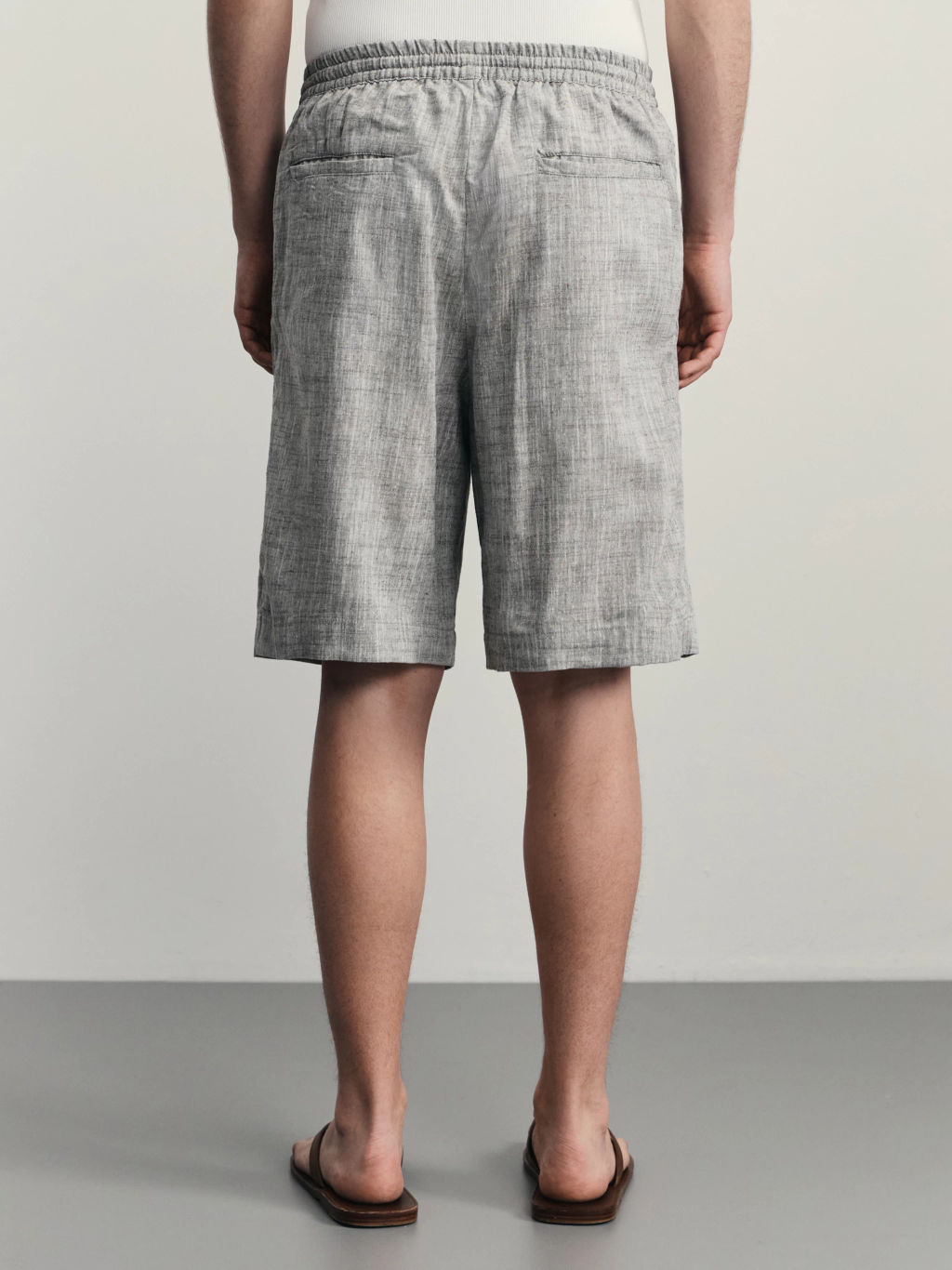 Шорты relax fit со льном / Zarina  фото 5