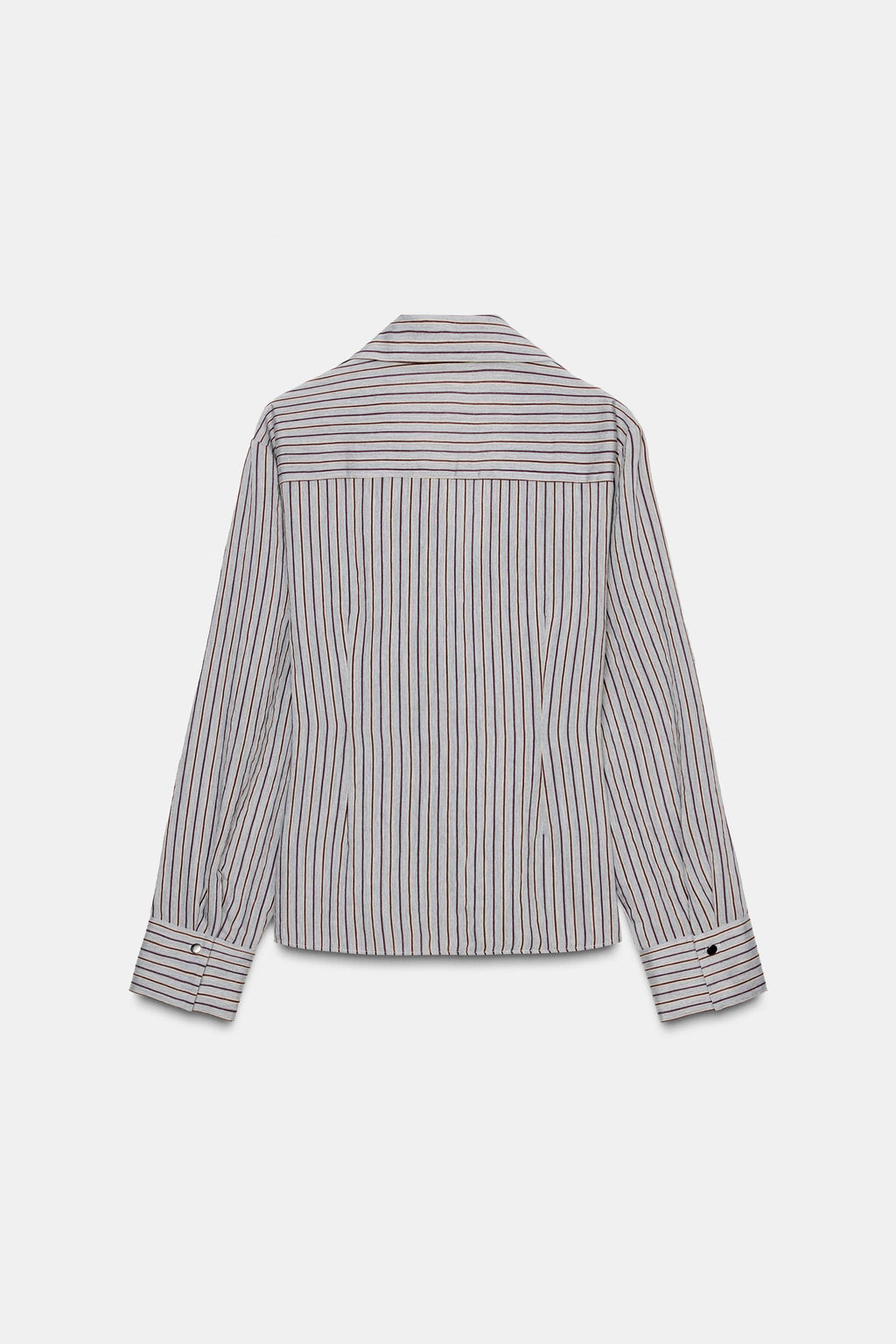 STRIPED WRAP SHIRT WITH BOW - Zara фото 8