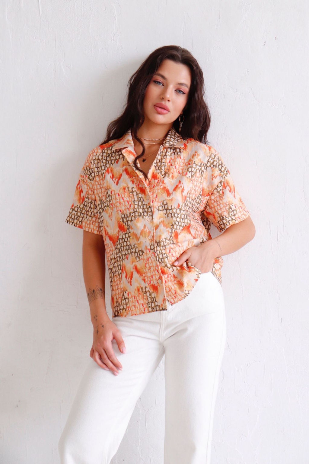 11222 Рубашка с коротким рукавом - Martichelli фото 16