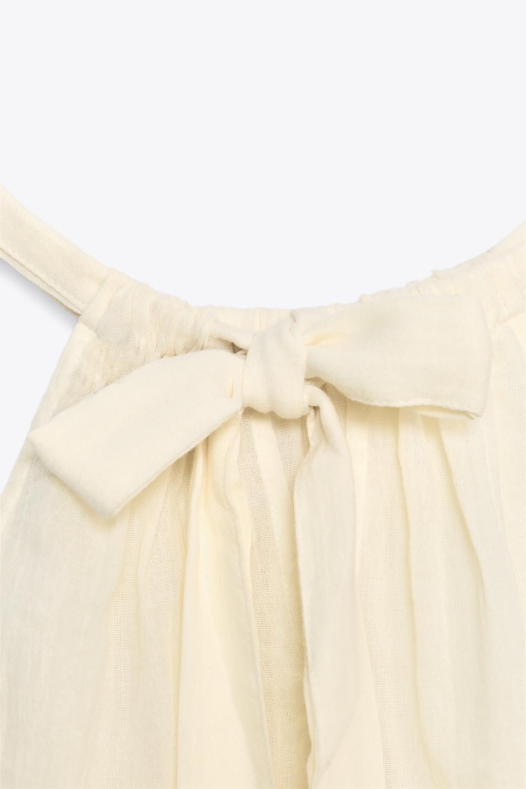 EMBROIDERED GAUZE TOP - Zara фото 16