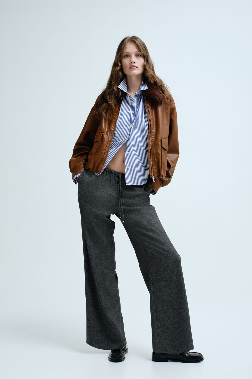 Pantal?n con cord?n de ajuste - H&m фото 5