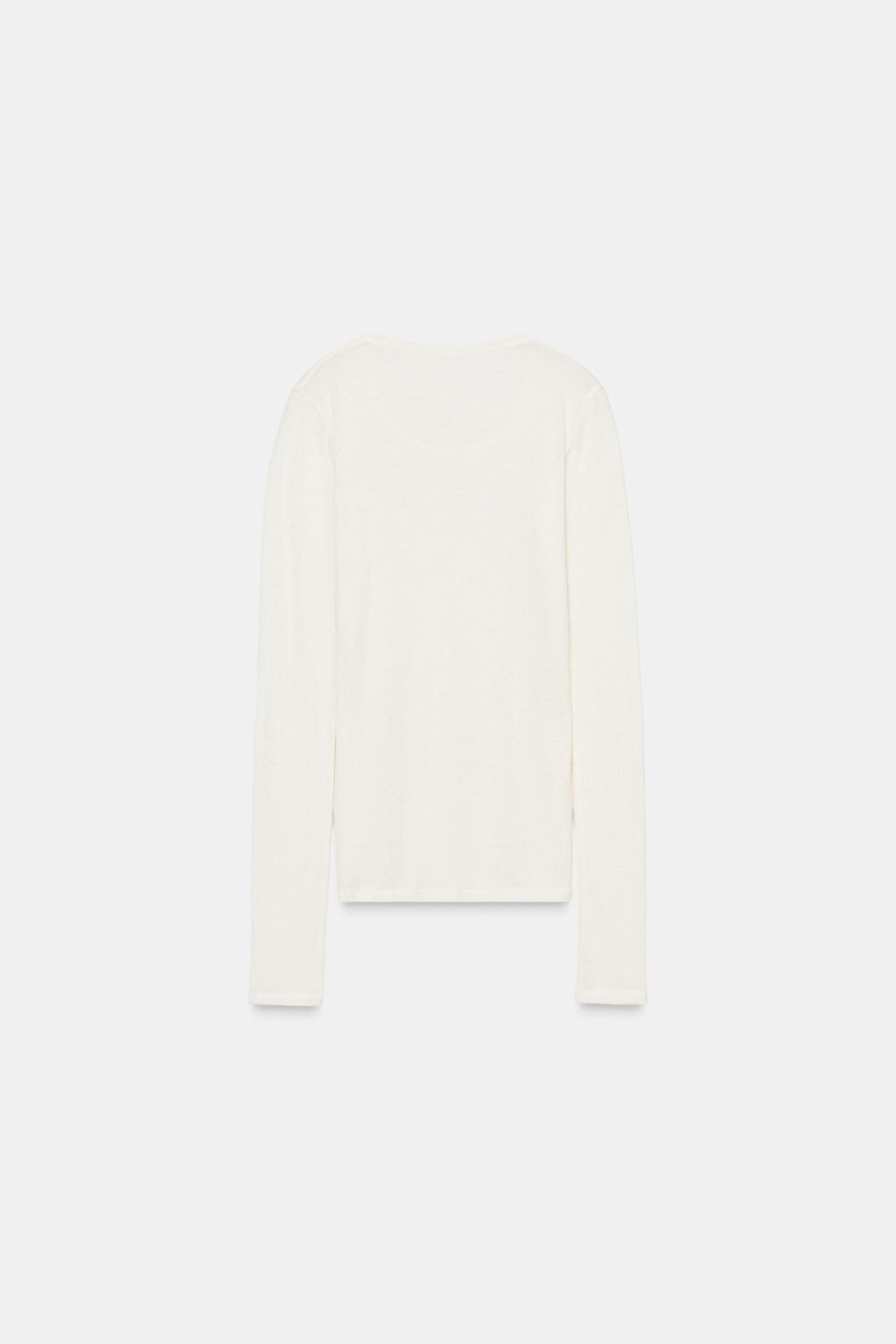 LONG SLEEVE T-SHIRT WITH WOOL - Zara фото 4