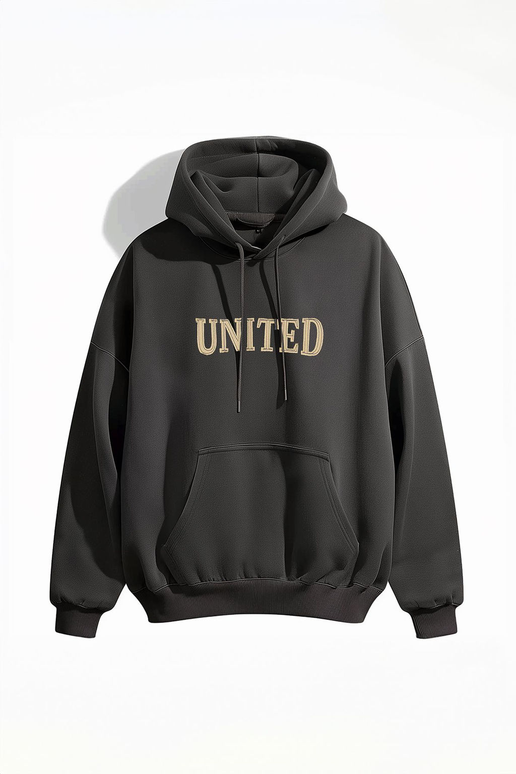 TRENDYOL MAN Buyuk Beden Antrasit Oversize/Genis Kesim Ici Polar/S?cak Tutan Nak?sl? Sweatshirt TMNAW25AO00057