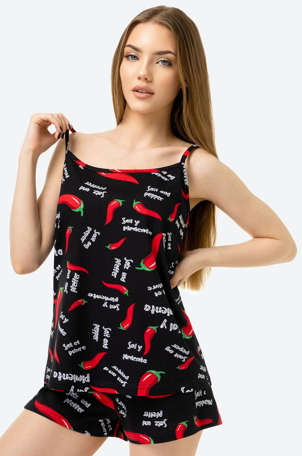 Женская пижама с шортами Happyfox