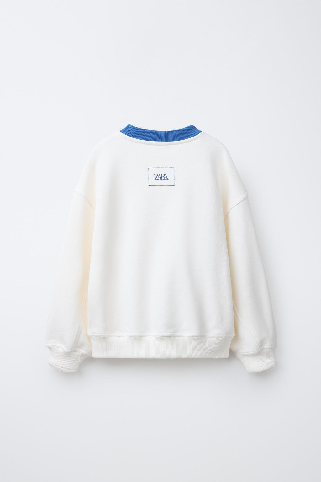 SWEATSHIRT WITH CONTRAST RIB NECK - Zara фото 2
