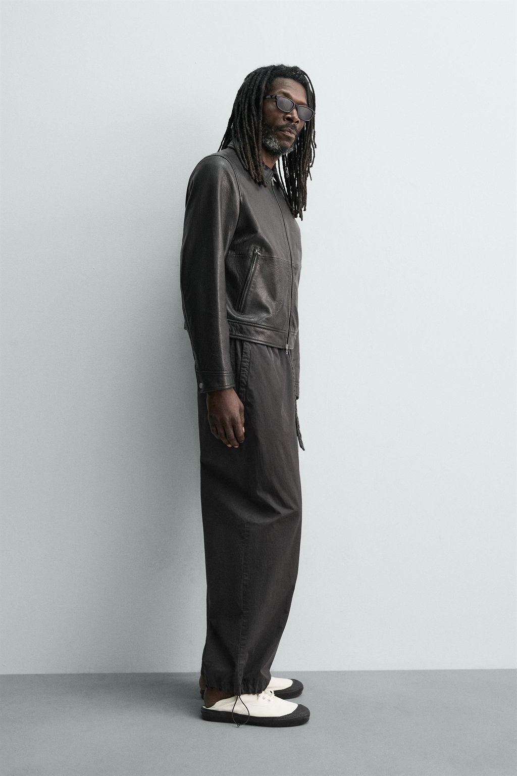 CAZADORA PIEL AARON LEVINE X ZARA / Negro  фото 4