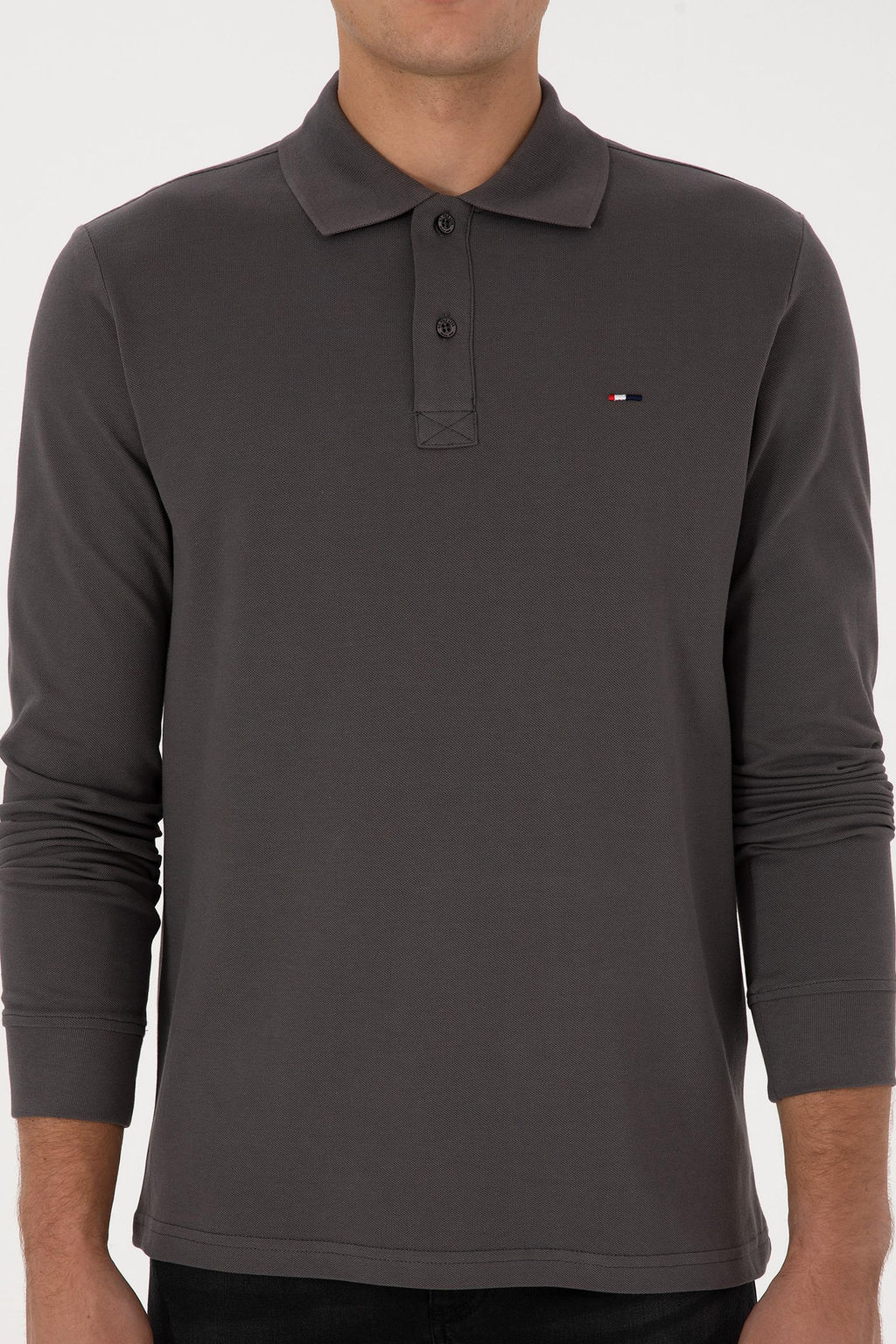 Erkek Gri Basic Sweatshirt - U.s. polo assn фото 6