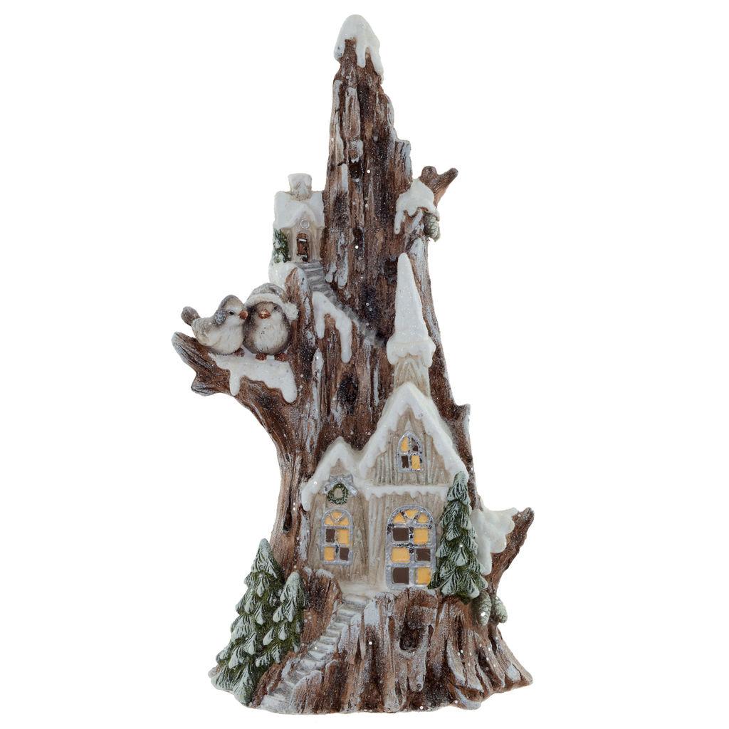 Фигурка декоративная "Домик" (подсветка, 3xAAA н/п), L37 W29 H73 см