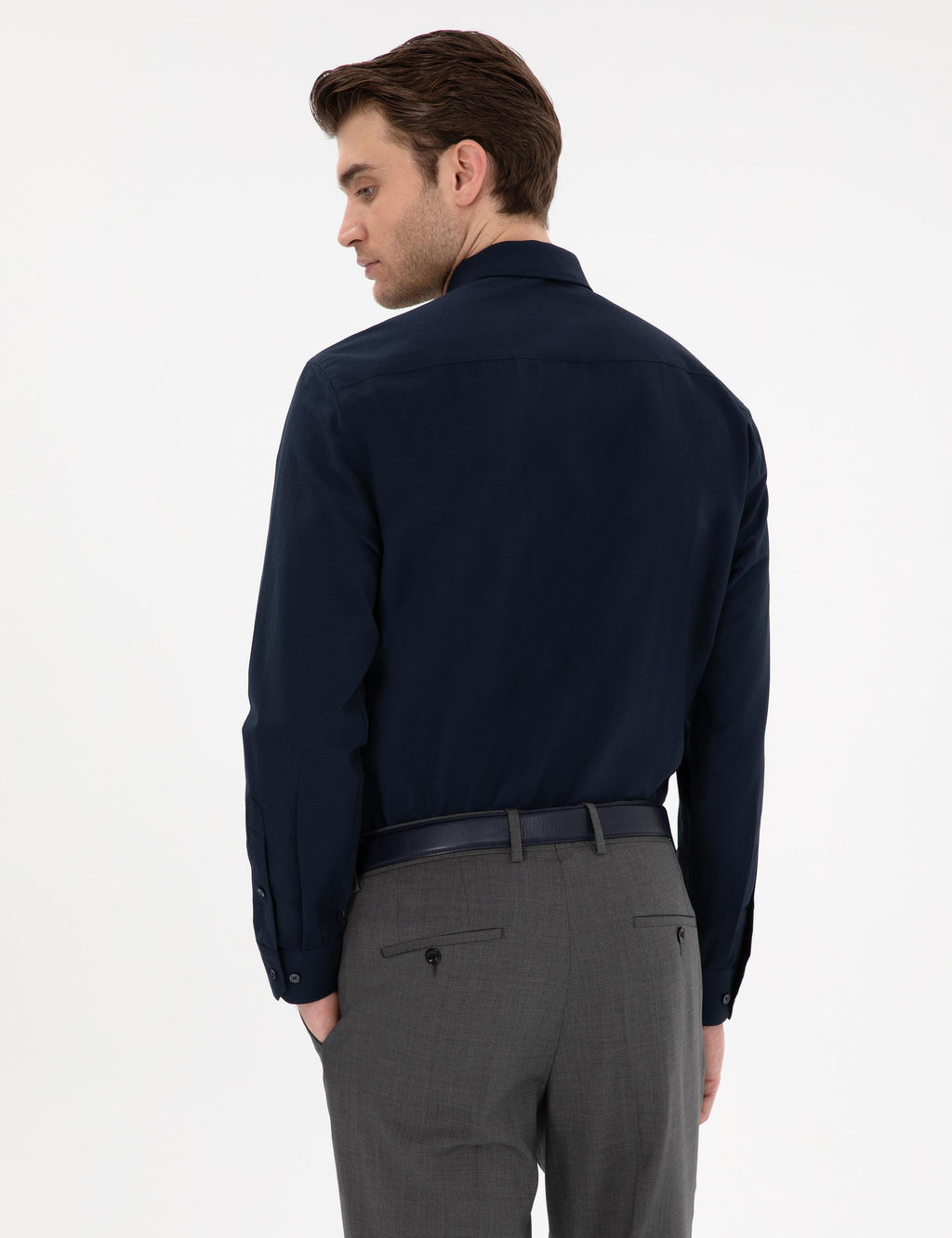 Lacivert Regular Fit Uzun Kollu Basic G_mlek - Pierre cardin фото 5