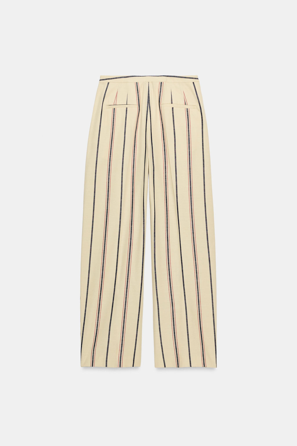 PANTAL?N PLIEGUES RAYAS ZW COLLECTION / Beige - Zara фото 8
