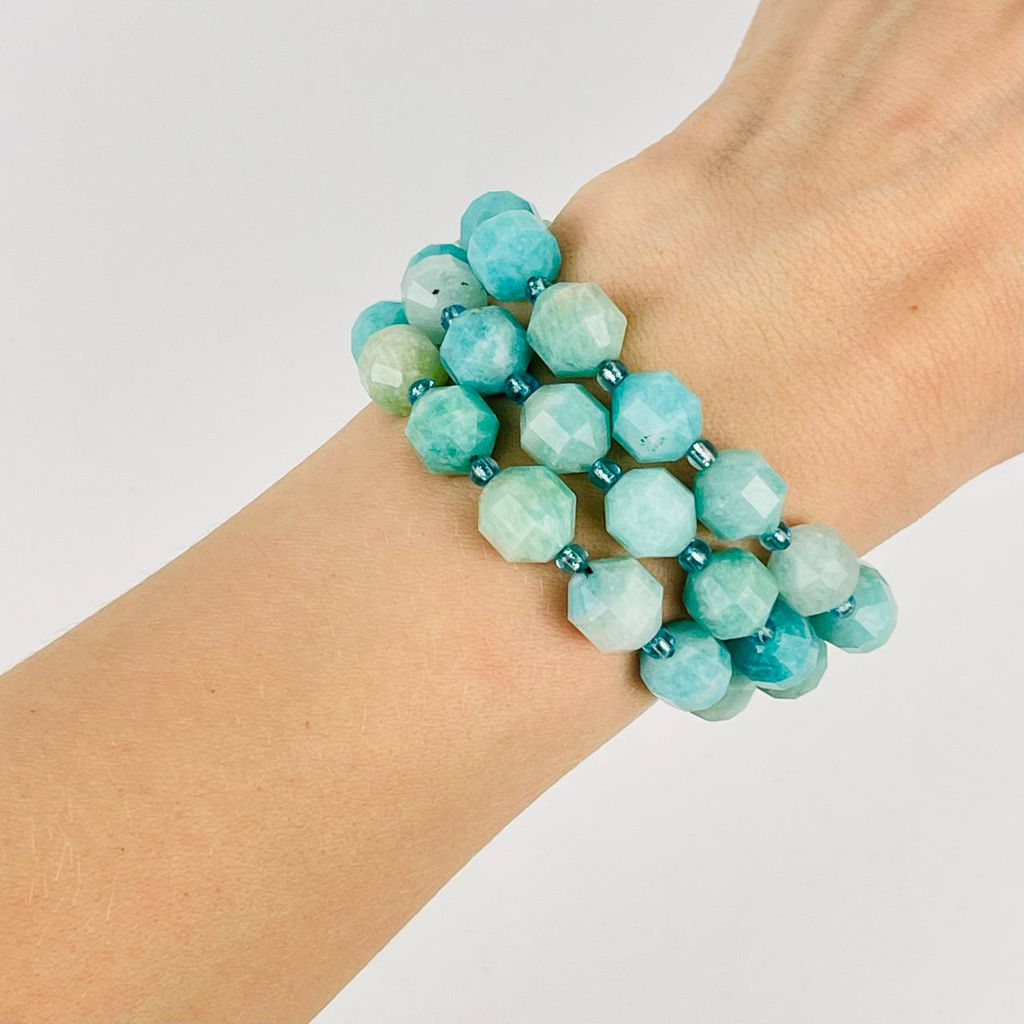 Бусины для украшений из Амазонита 39 см