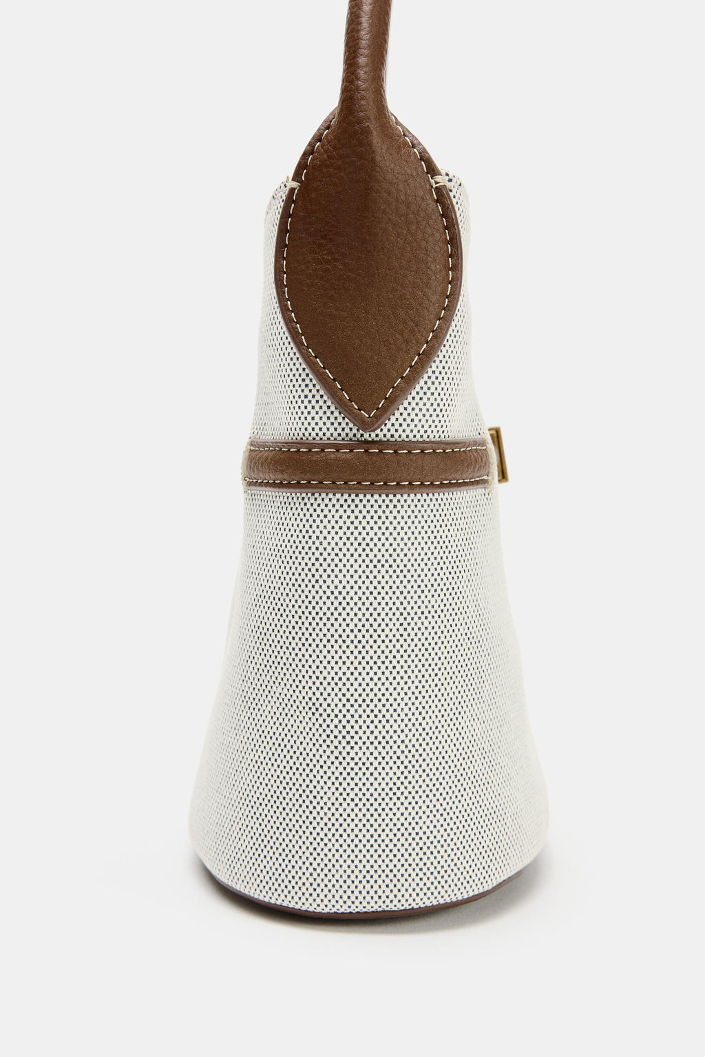MINI SACA CANVAS HEBILLA / Beige claro - Zara фото 5
