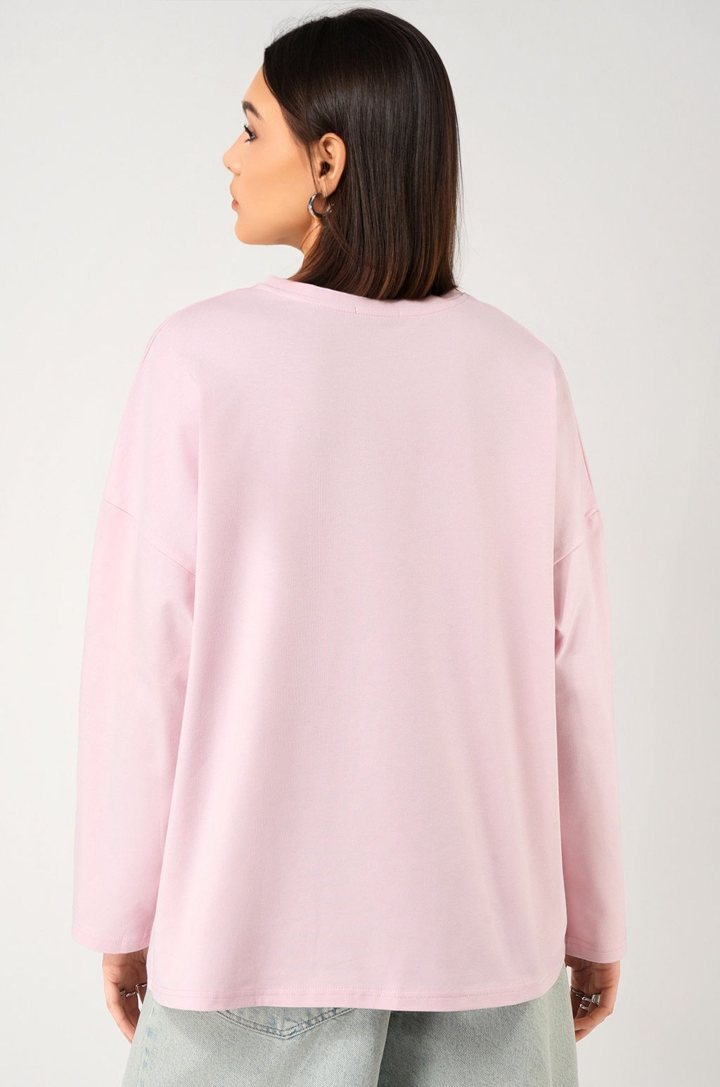 Женский лонгслив оверсайз Happyfox