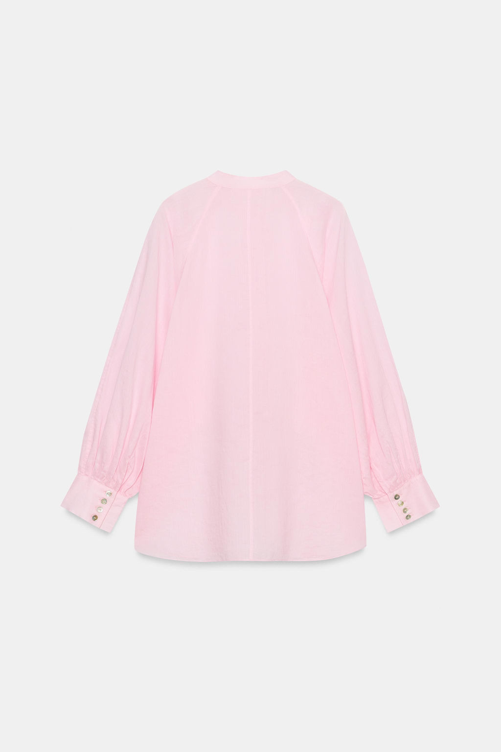 CAMISA FLUIDA CON RAMIO ZW COLLECTION / Rosa - Zara фото 6