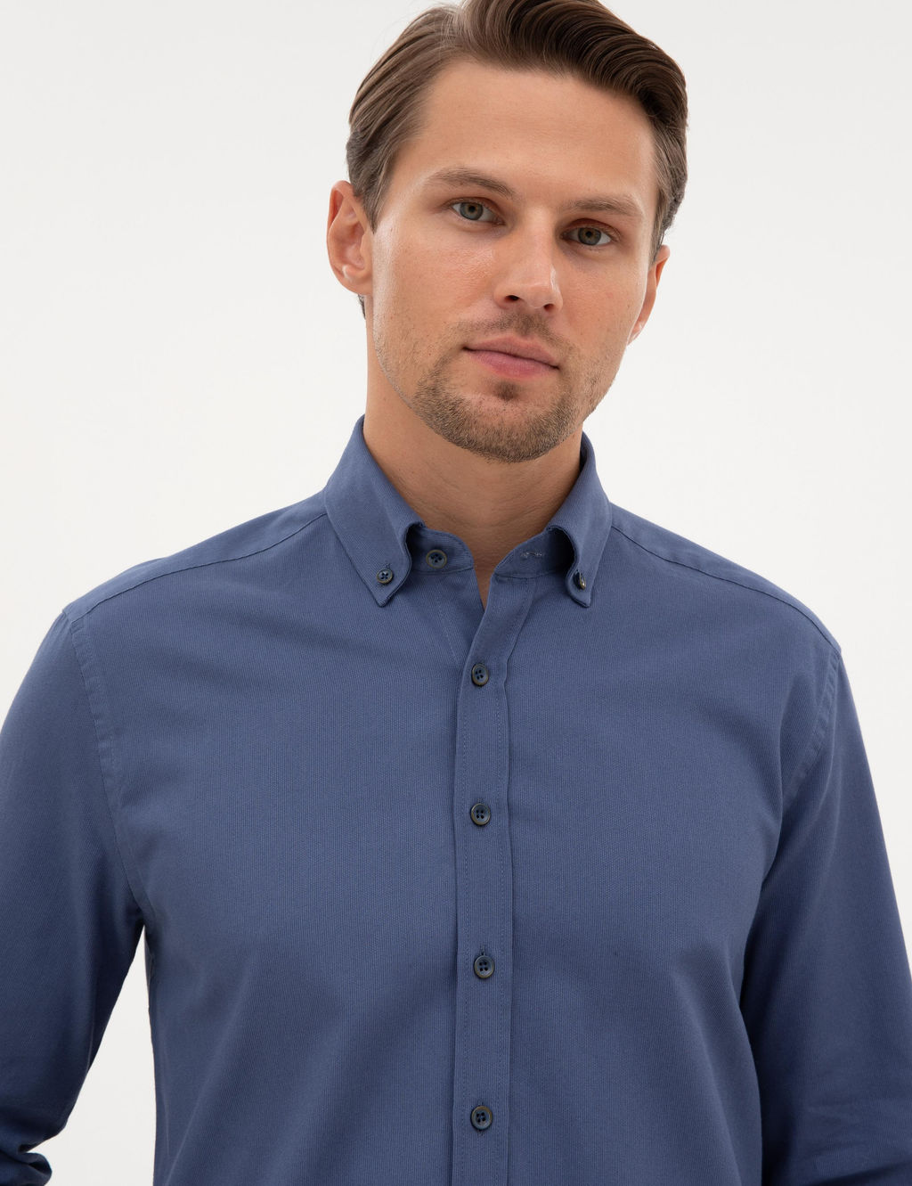 _ndigo Regular Fit Uzun Kollu G_mlek - Pierre cardin фото 2