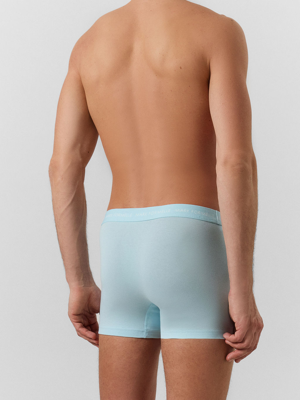 Цена за 2 штуки! Трусы боксеры мужские голубые