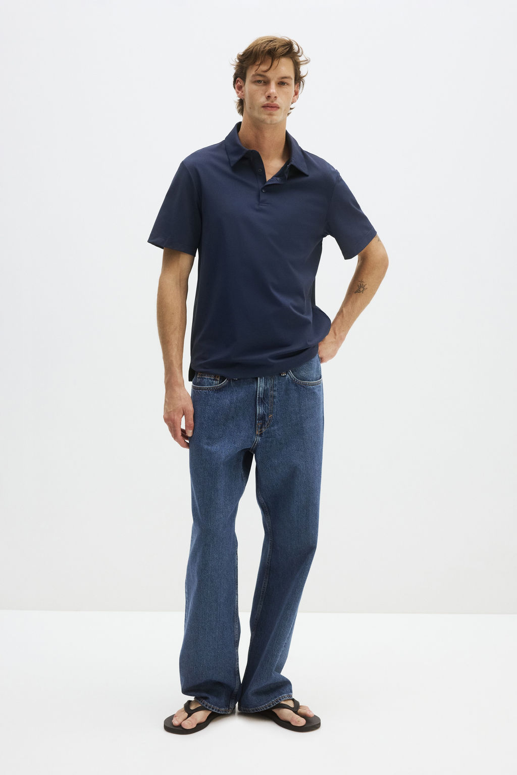 Cooling Regular Fit Polo shirt - H&m фото 3