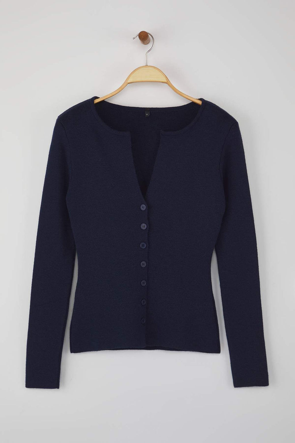 Lacivert Premium Iplik/Ozel Iplik Fitted/Vucuda Oturan Yunlu Triko H?rka TWOAW26HI00046 - Trendyolmilla фото 9