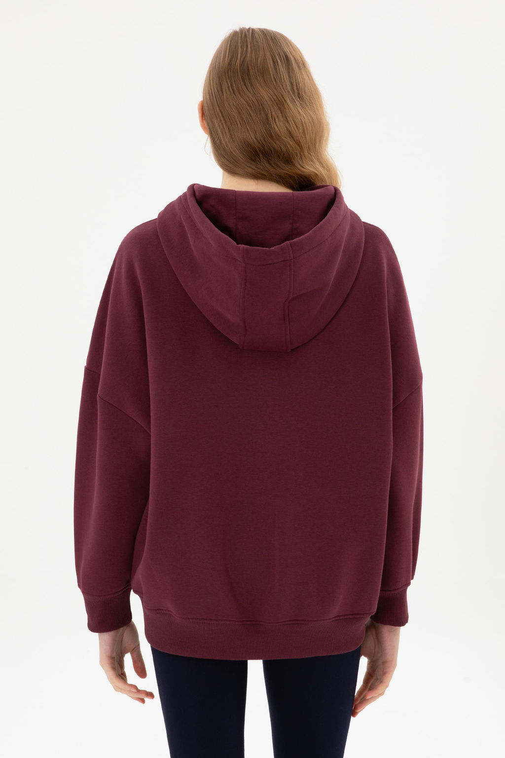 Kad_n Bordo Basic Sweatshirt Sepette S_rpriz _ndirim - U.s. polo assn фото 12