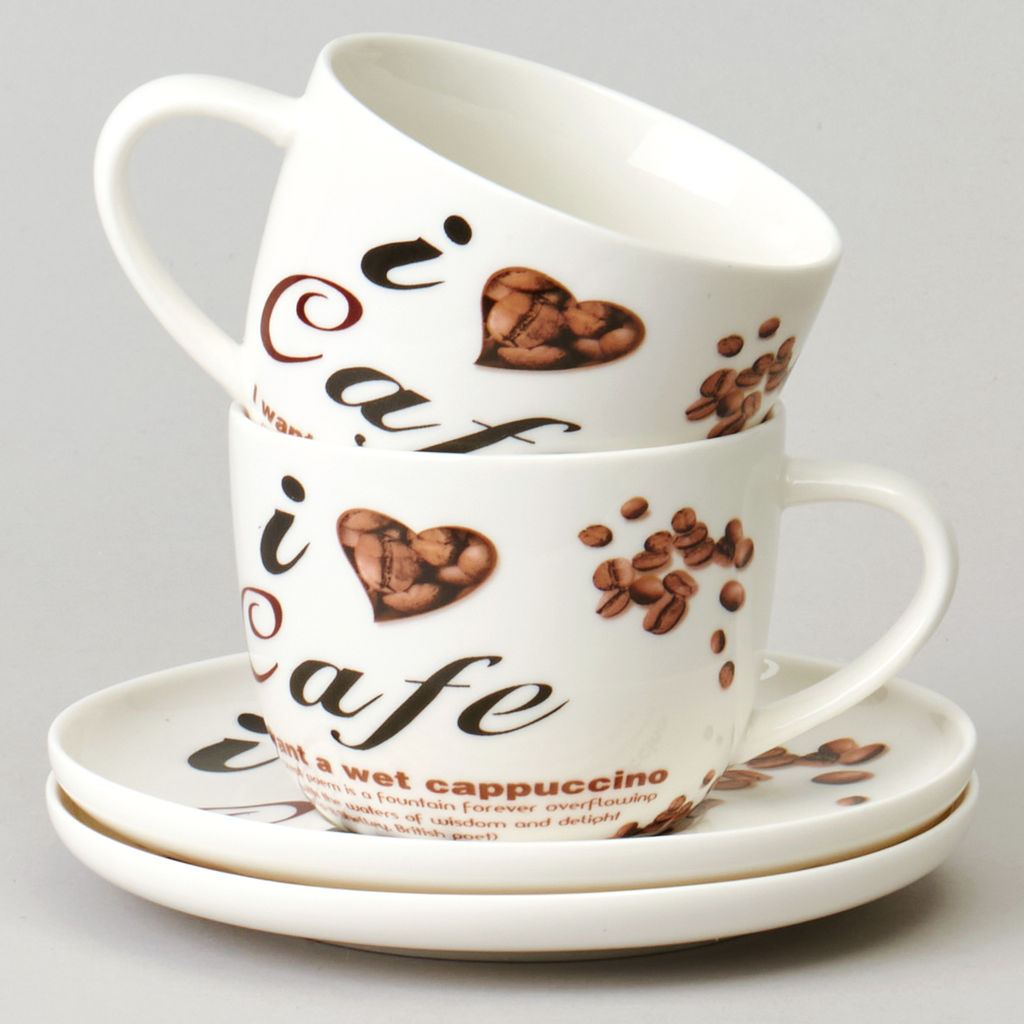 ЧАЙНЫЙ НАБОР LEFARD COFFEE MANIA НА 2 ПЕР. 4 ПР. 250 МЛ
