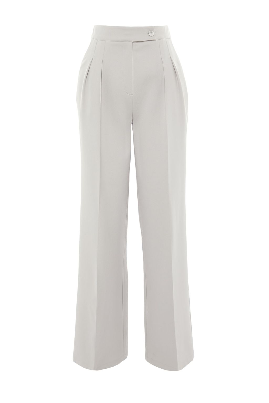 TRENDYOLMILLA Ekru Wide Leg/Genis Paca Yuksek Bel Dokuma Kumas Pantolon TWOAW22PL0066 фото 18