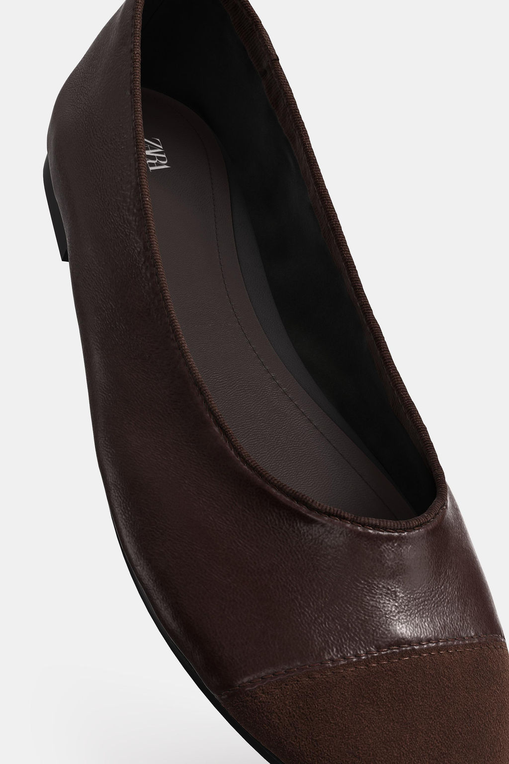 LEATHER BALLERINAS - Zara фото 18