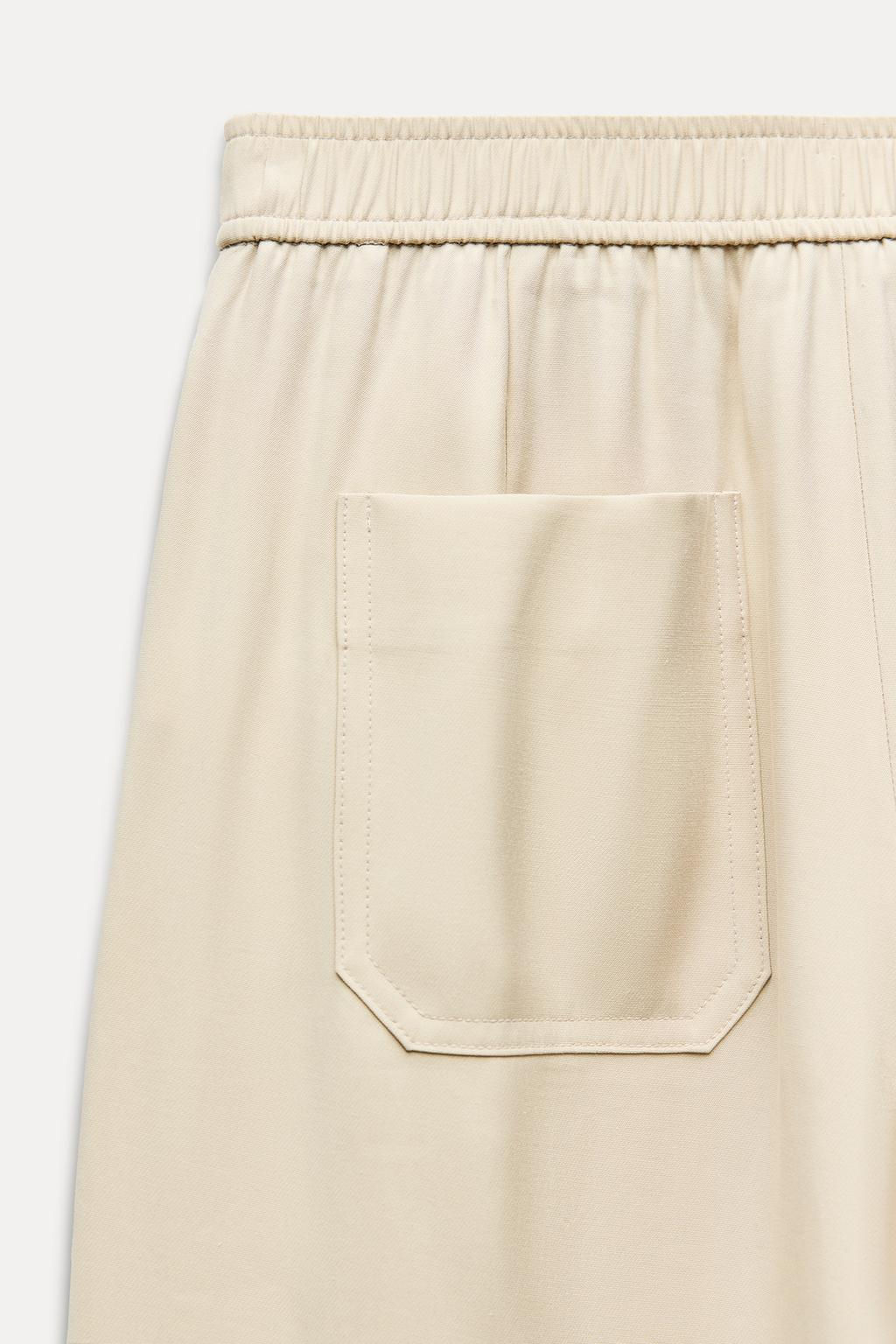 FLOWING WIDE-LEG TROUSERS - Zara фото 8