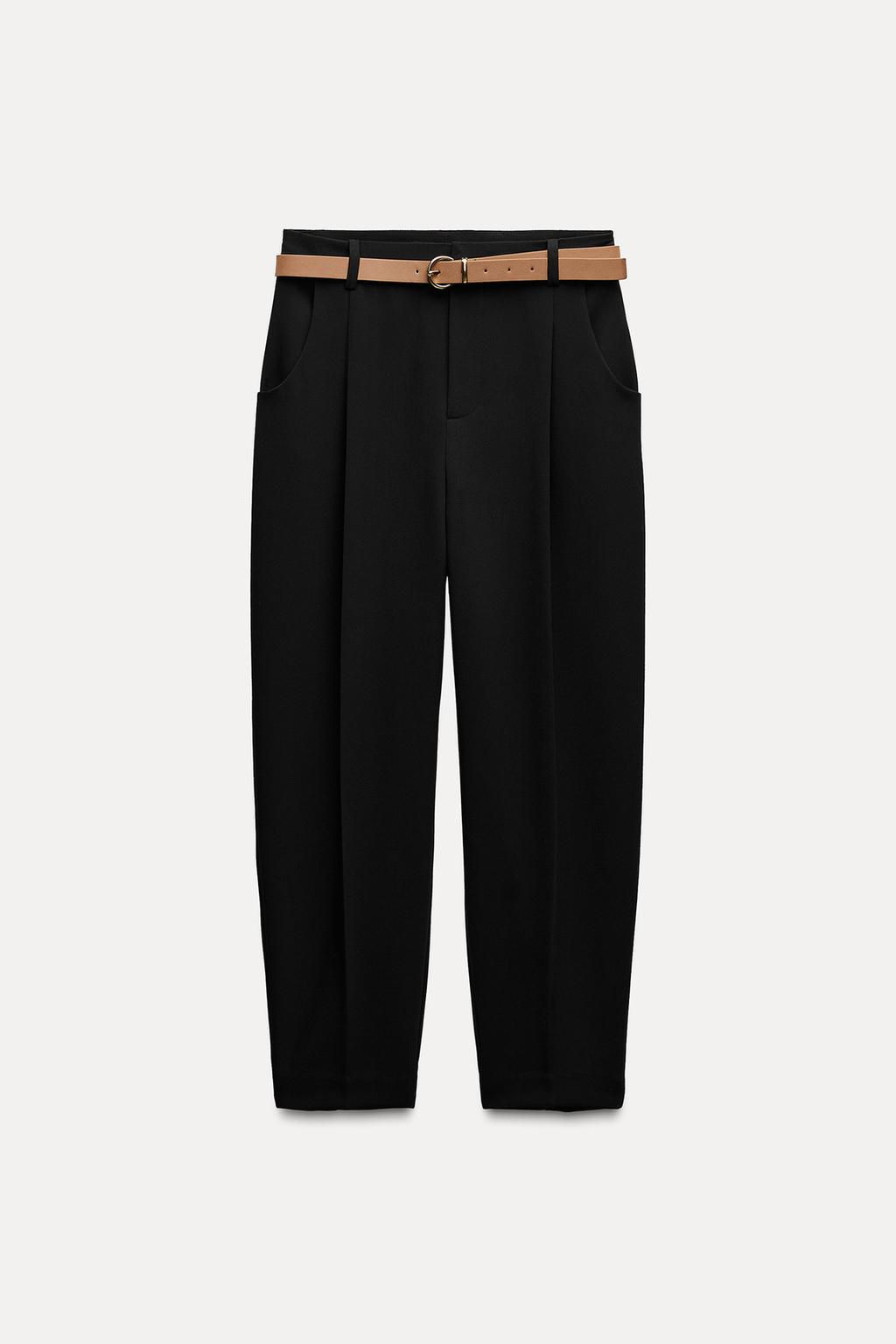DARTED TROUSERS WITH BELT - Zara фото 13