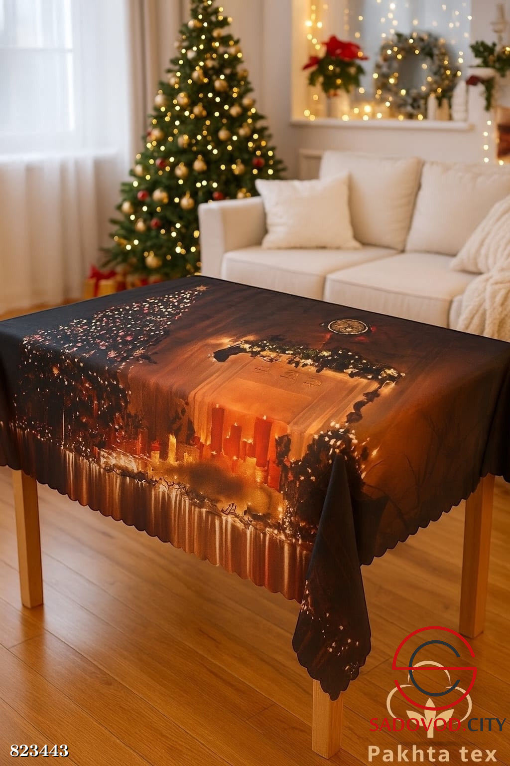 Новогодняя скатерть на стол