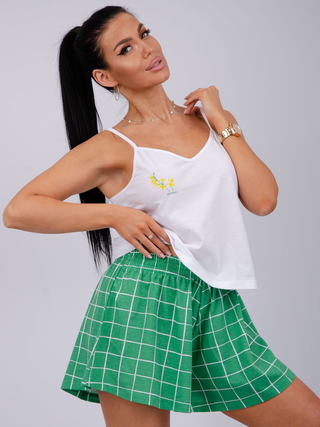 Пижама Малина Акация из хлопка  фото 2