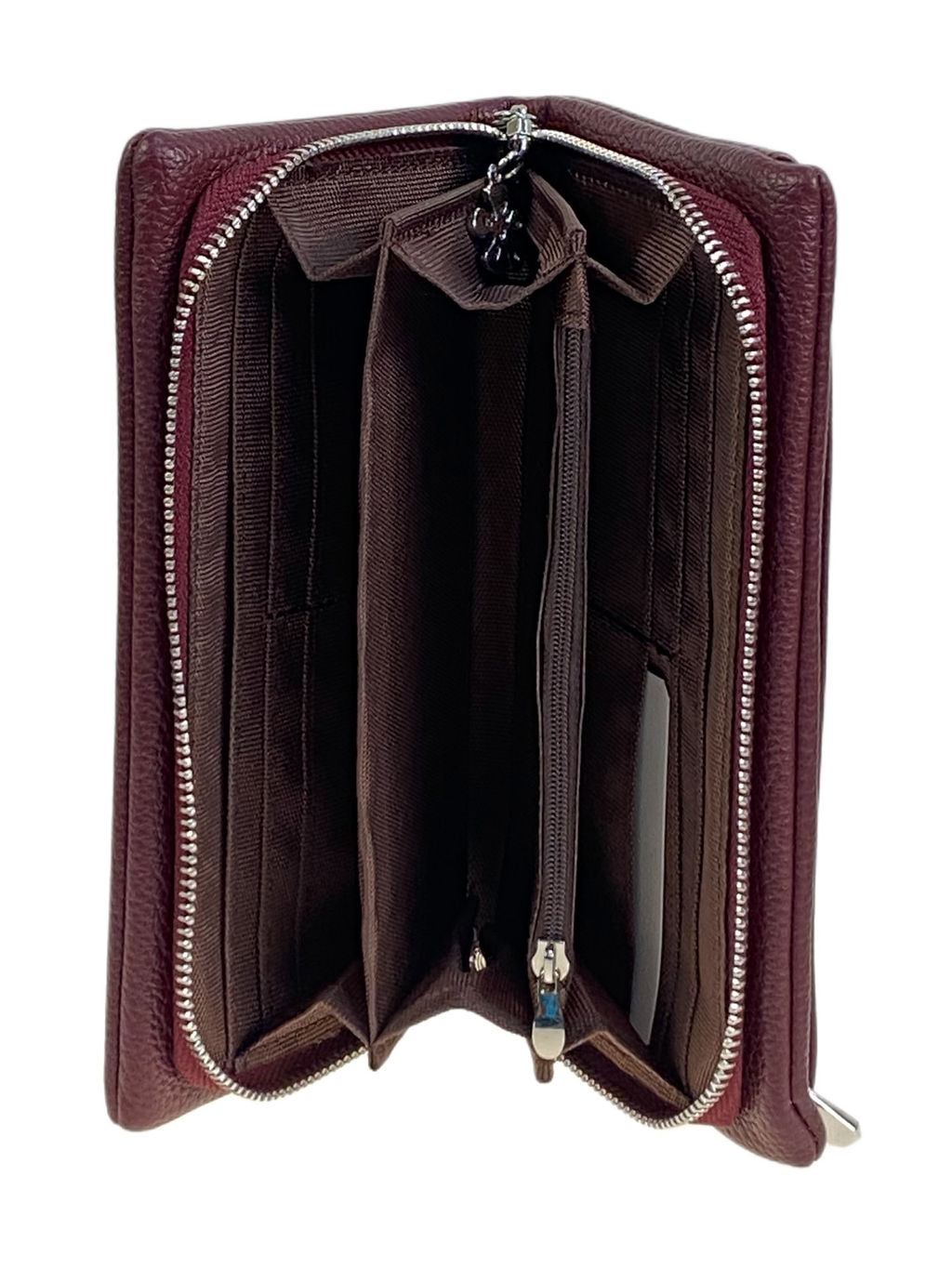 Женское портмоне из искусственной кожи, цвет бордовый - Greta фото 2