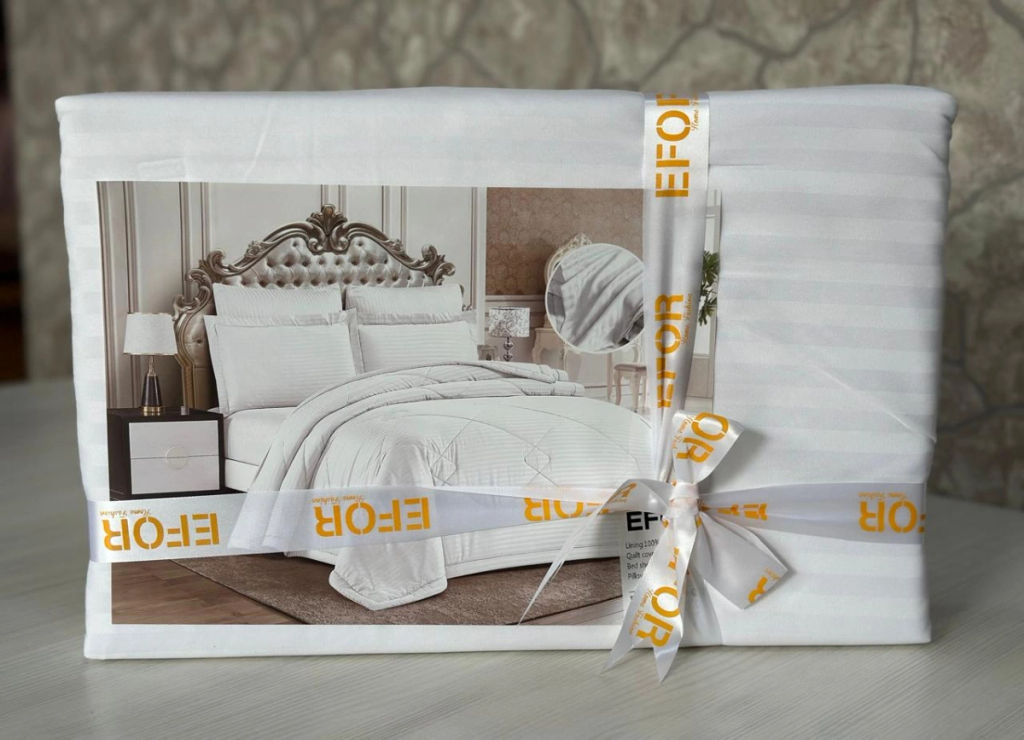 КПБ EFOR SATIN BEAYZ белый 1,5