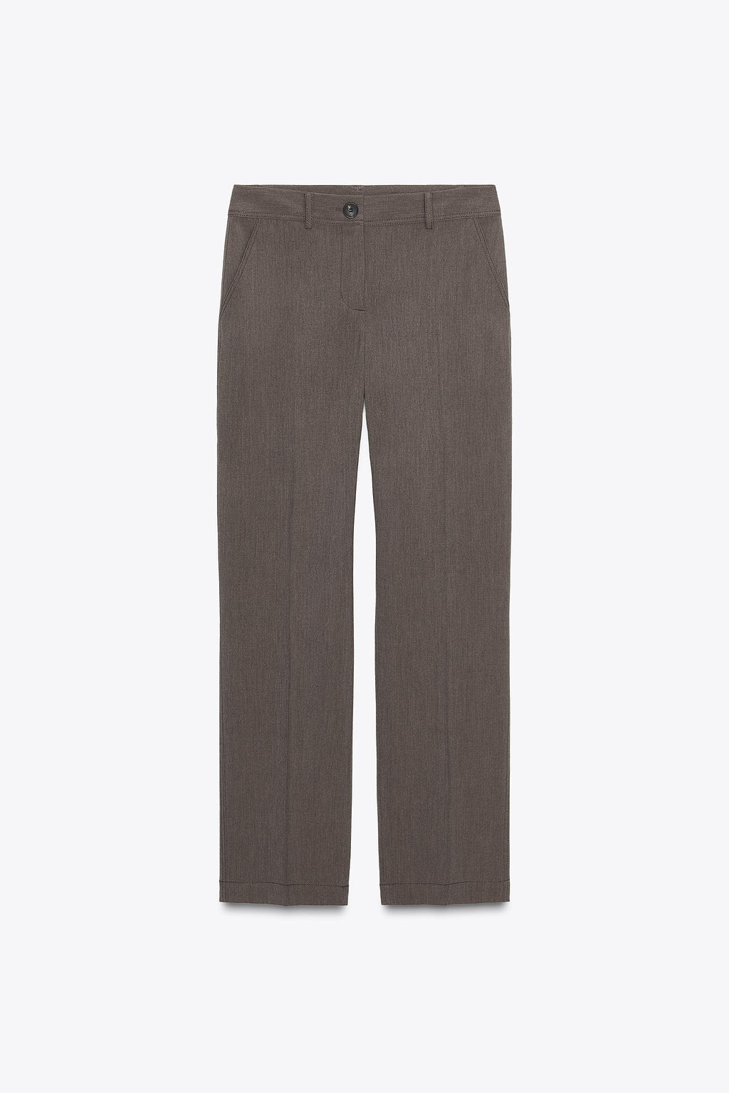 STRAIGHT-LEG TROUSERS WITH TOPSTITCHING - Zara фото 6