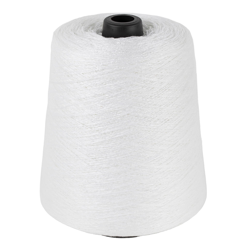 Швейные нитки (армированные) 200 ЛХ 5000 м белый №0101 на пл. конусе